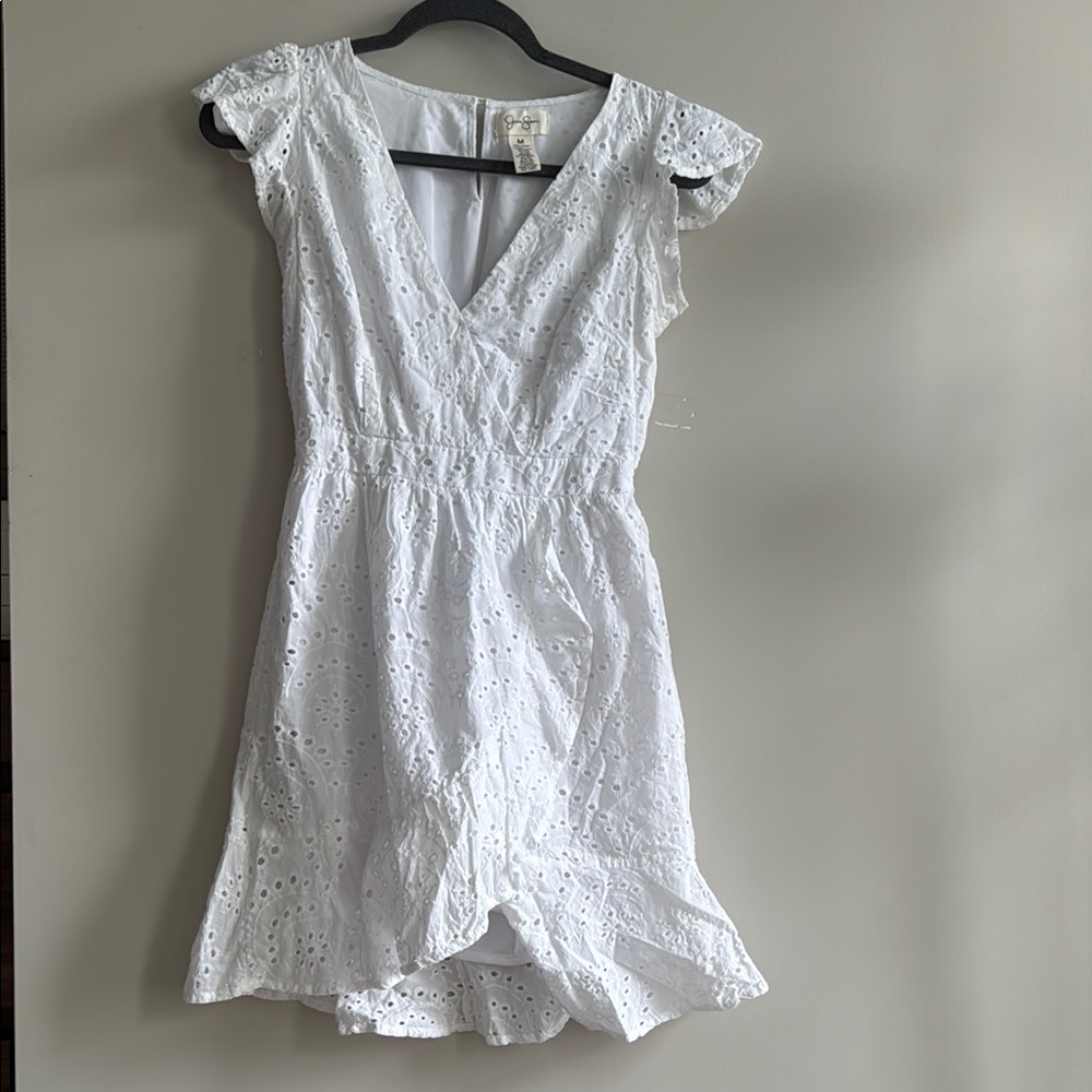 Jessica Simpson White Eyelet Cotton Dress